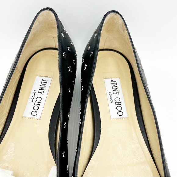 Jimmy Choo Modell star-stud Ballerina Flat Shoes - size 39 - Picture 4 of 11